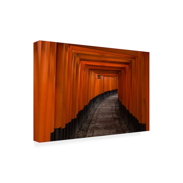 Pawel Majewski 'Orange Arches' Canvas Art,12x19